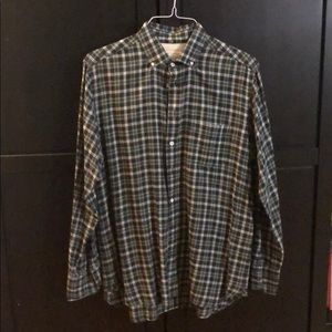 Green/navy plaid Rag & Bone button down